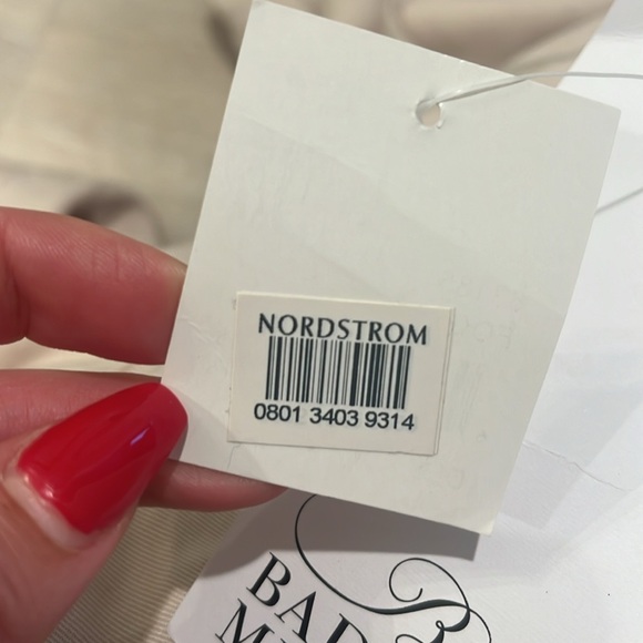 NWT Badgley Mischka Belle belted trench coat Fog - Picture 6 of 9